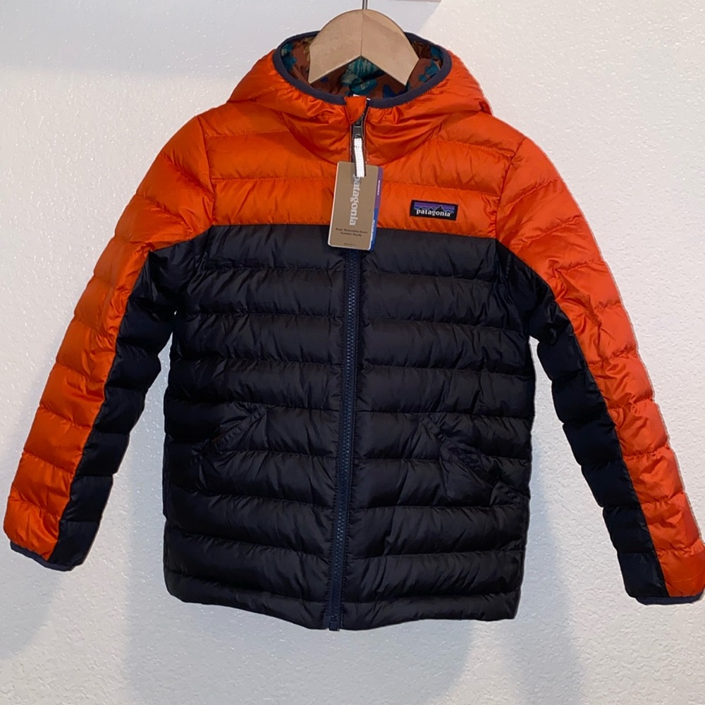Reversible down sweater hoody